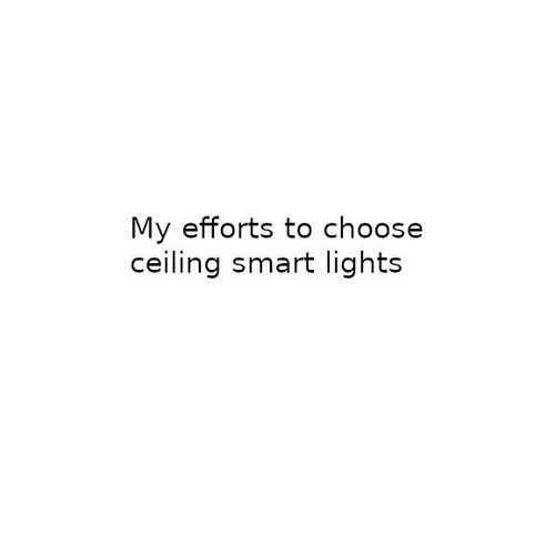 Ceiling smart lights