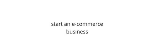 Represent How can I start an e-commerce business? article