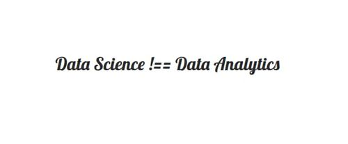 Represent Difference between Data Science and Data Analytics article